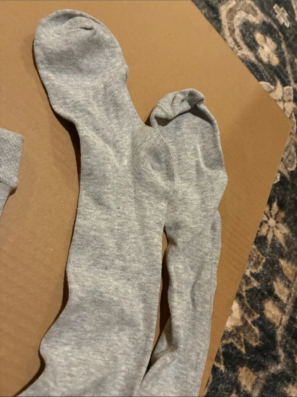 Light Gray Tights - Soft Knit